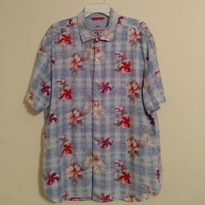 Mens Tommy Bahama button down Hawaiian shirt
